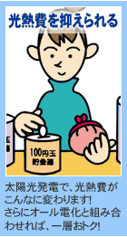 光熱費を抑えられる