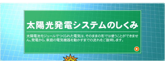 太陽光発電システムのしくみ