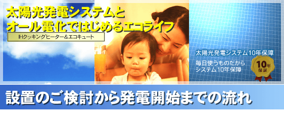設置のご検討から発電開始までの流れ